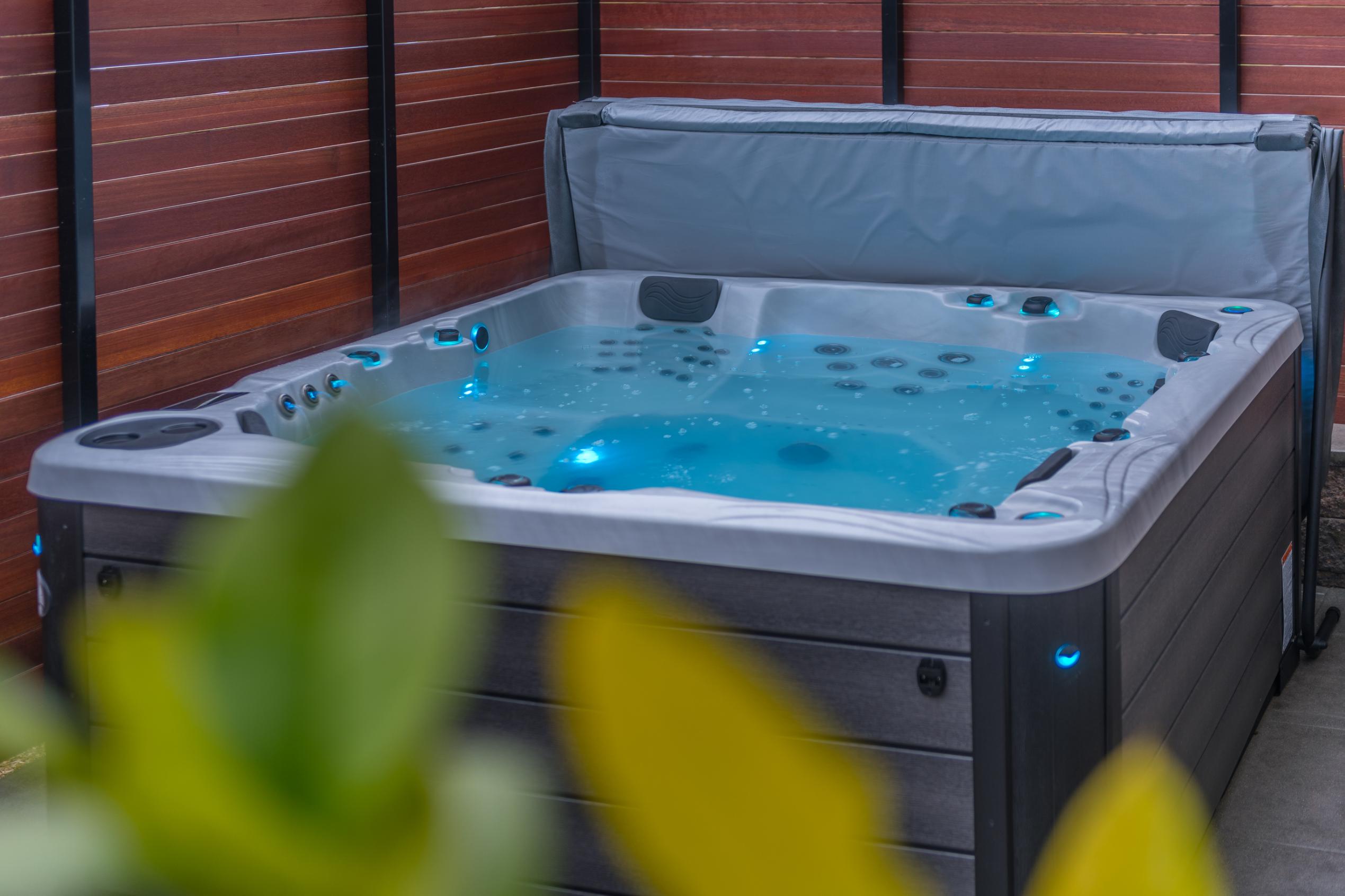 allure lighting install hot tub